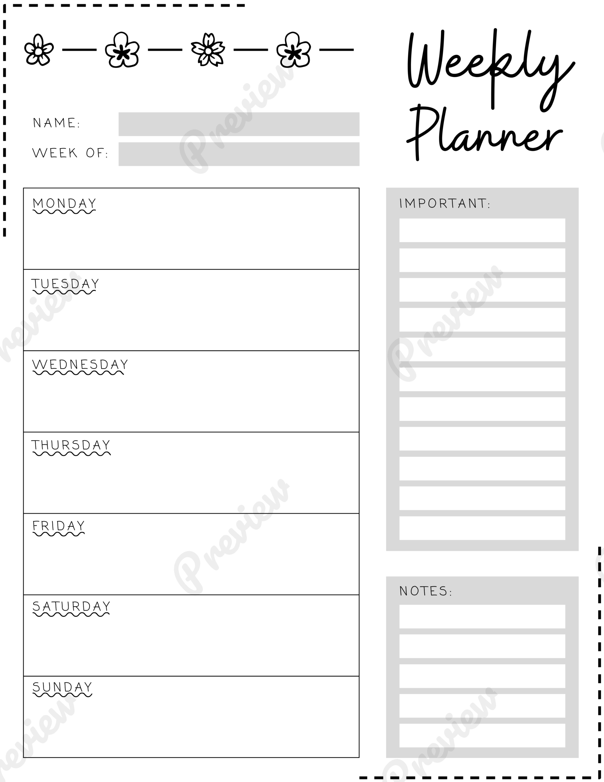 Student Planner Printables Student Planner Printables