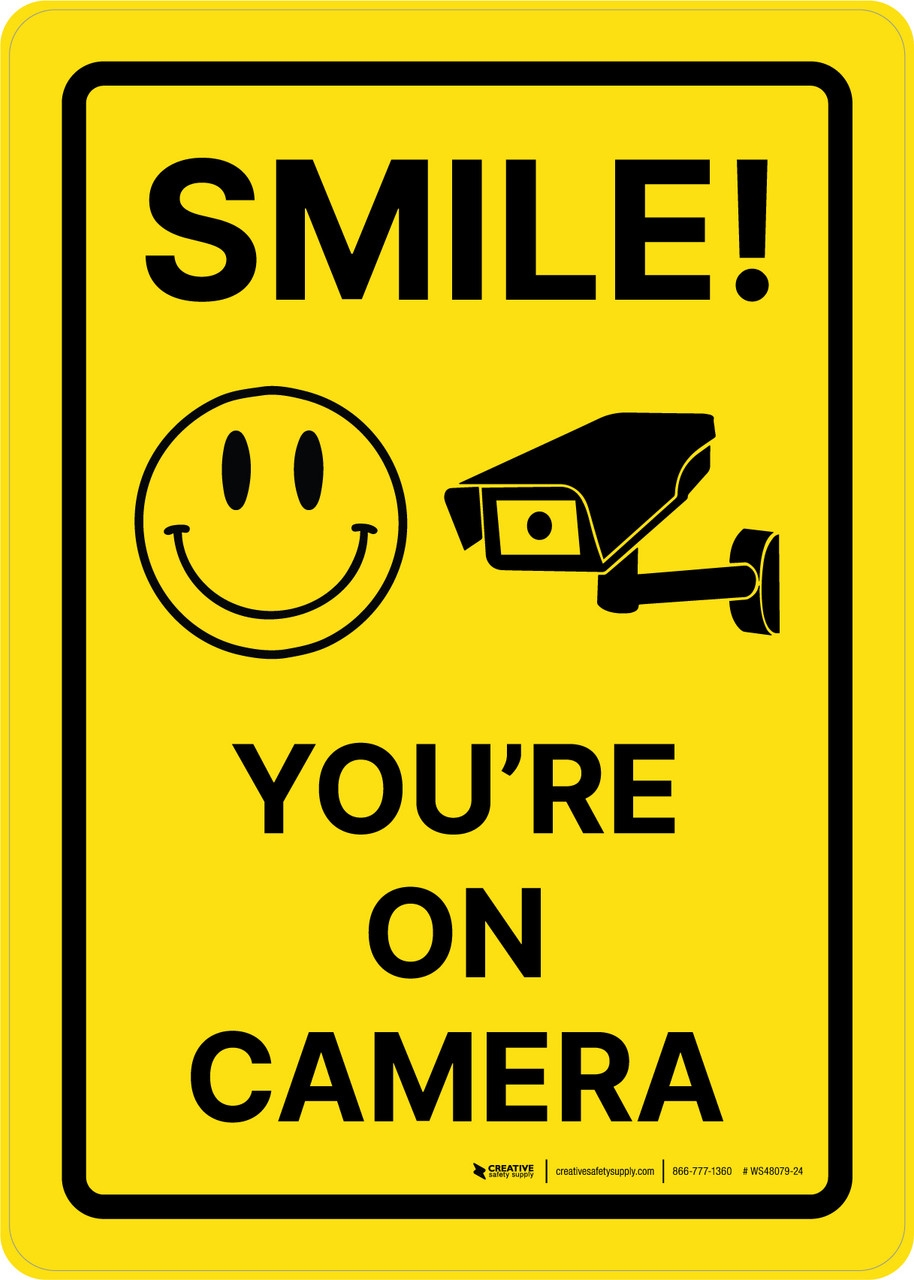 Smile Youre On Camera Printable Sign