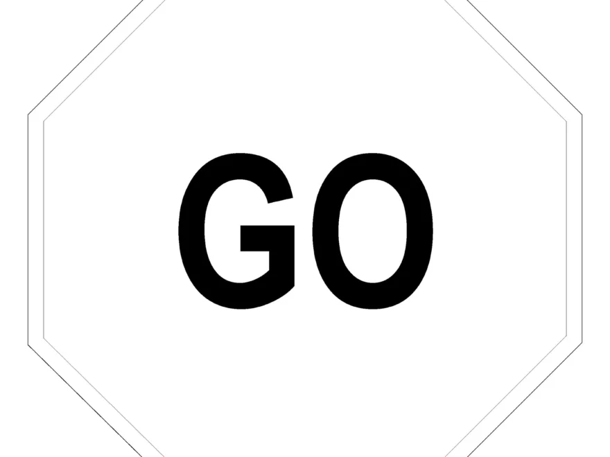 STOP GO Printable Sign Coloring Page Etsy