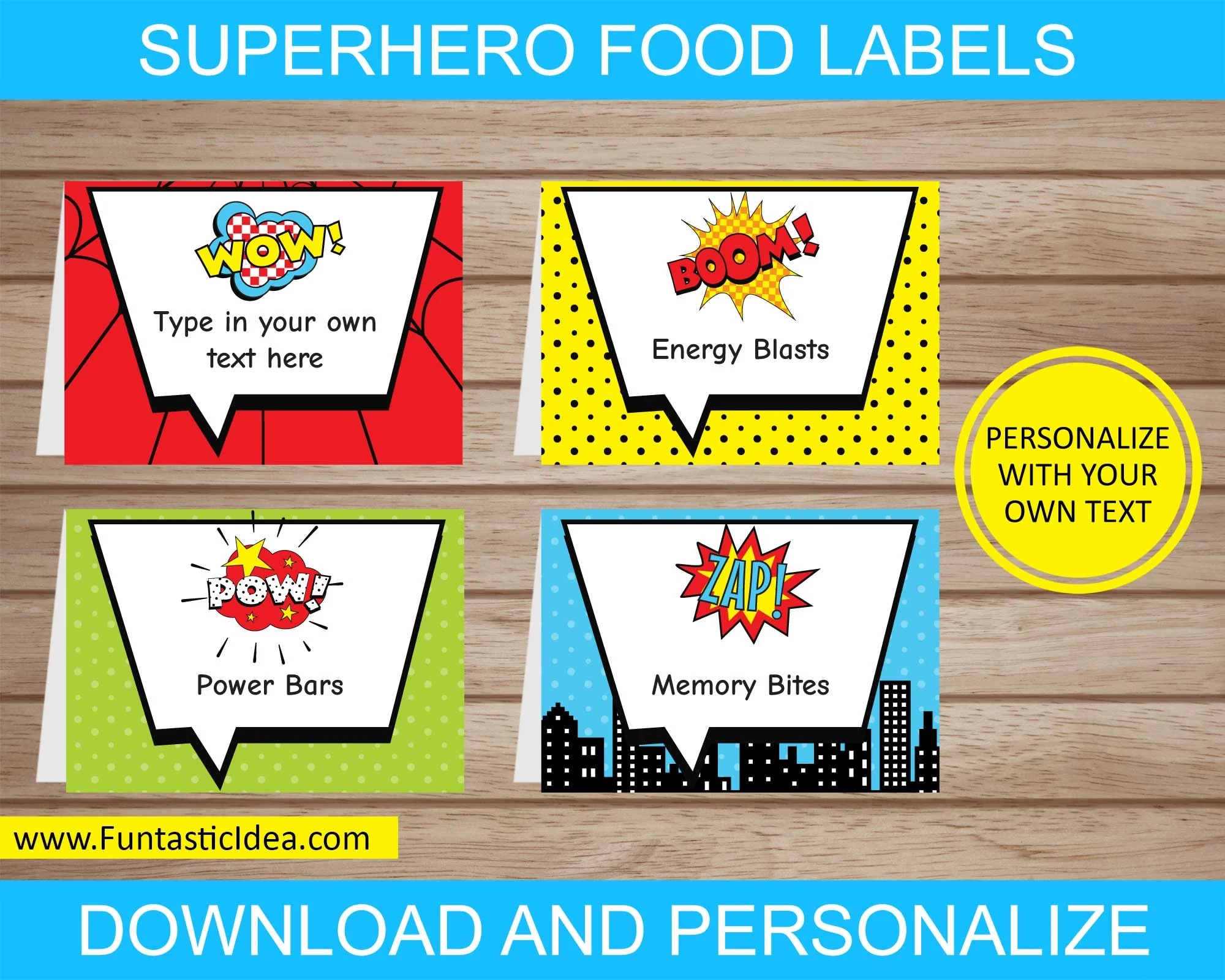 Superhero Food Labels Uniquely Designed Easily Personalized Funtastic Idea Superhero Food Labels Uniquely Designed Easily Personalized Funtastic Idea