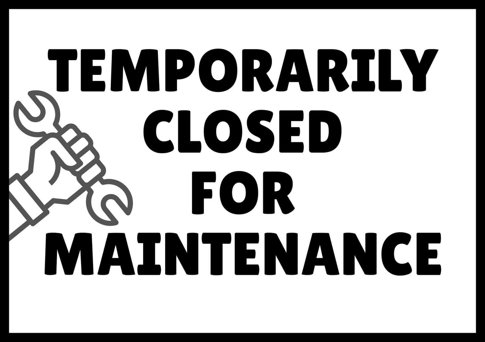 Free Printable Online Sign Closed Remodeling Free Printable Online Sign Closed Remodeling