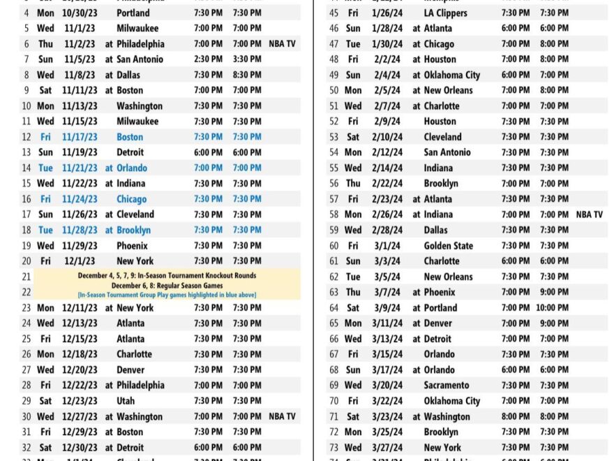 The Full 2023 24 Toronto Raptors Regular Season Schedule R torontoraptors