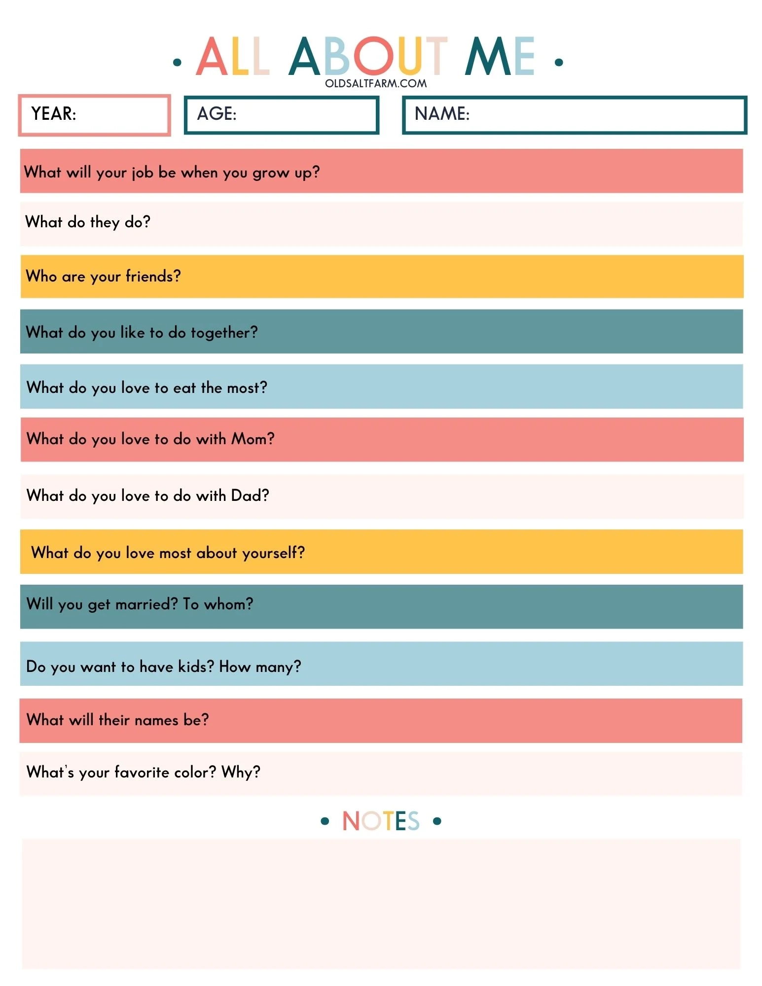Printable List Of Interview Questions
