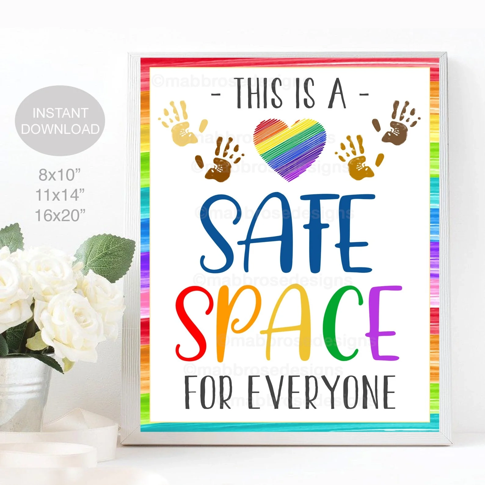 This Is A Safe Space Poster TidyLady Printables This Is A Safe Space Poster TidyLady Printables