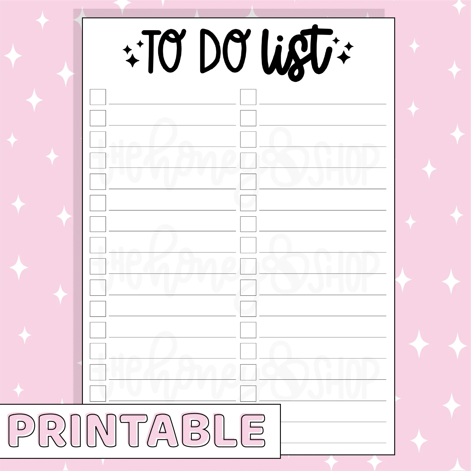 To Do List Printable Bee 6 Full Page Sticker B6 Planner Printable TheHoneyBShop