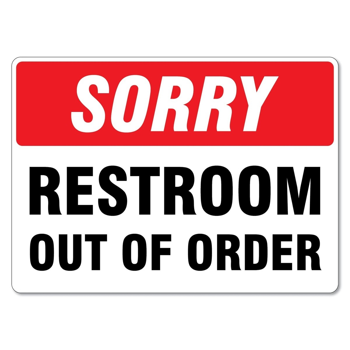 Sorry Out Of Order Sign Printable