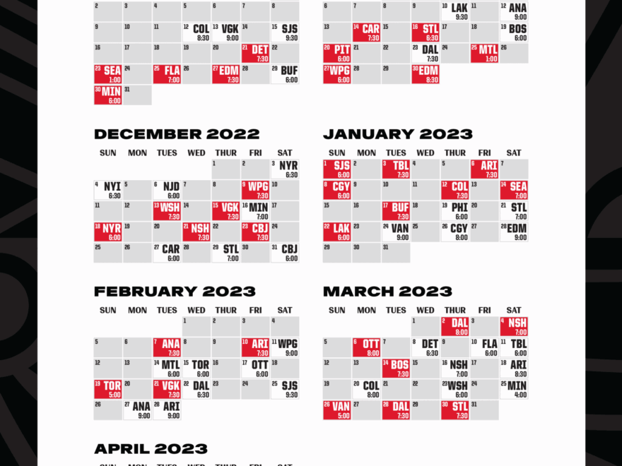 Top 10 Dates For Blackhawks 2022 23 Regular Season Schedule On Tap Sports Net