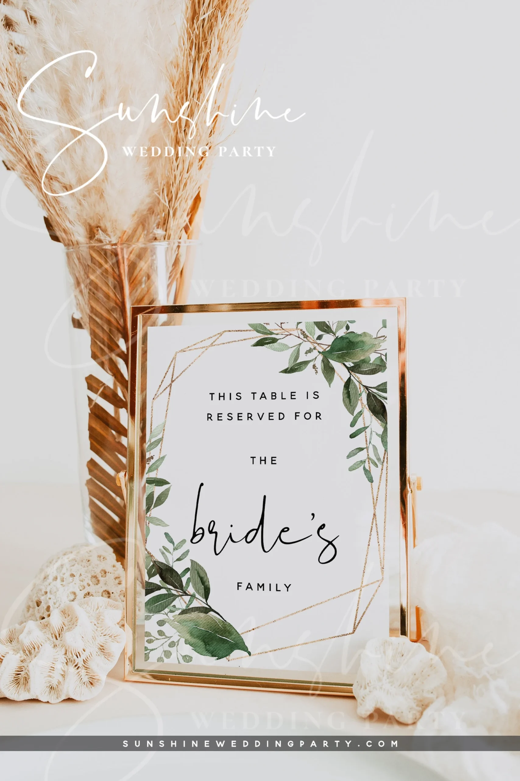 Printable Editable Reserved Signs Wedding