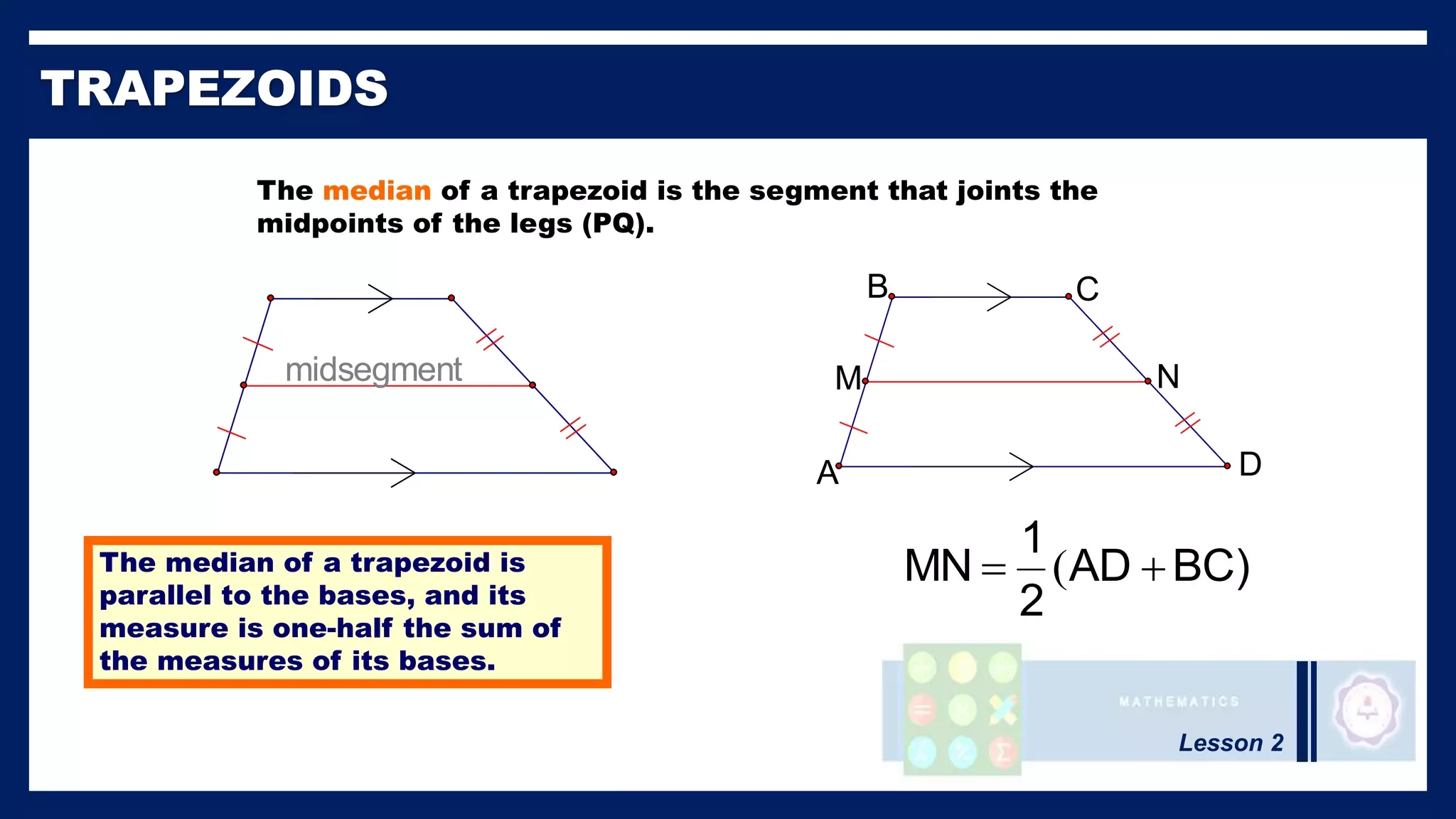 Properties Of Trapezoids Rules Sheet Printable