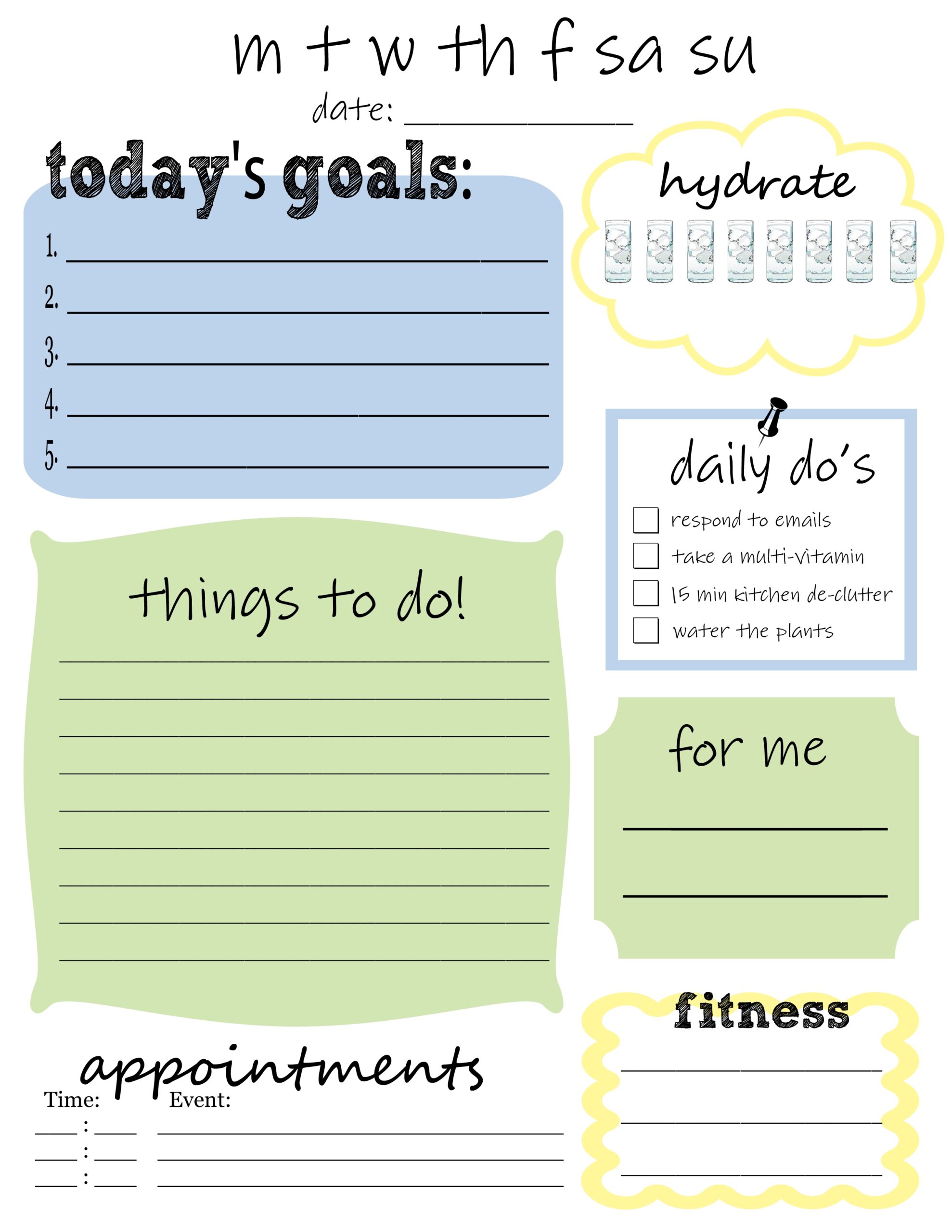 Printable Lists For Organizing